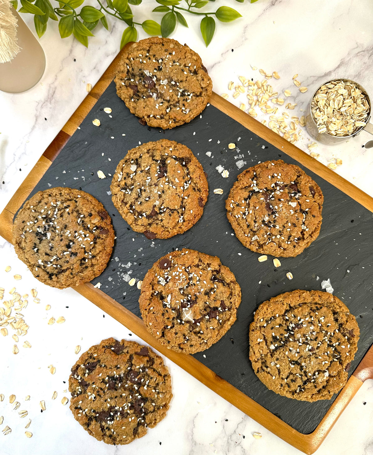 Tahini Oat Chocolate Chunk Cookie (GF + V)